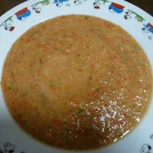 爽やかなトマトスープ！混ぜるだけのガスパチョ